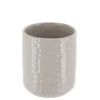 GOBELET GRES LAQUE FACON ECAILLE BEIGE