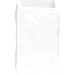 GOBELET POLYRESINE CARRE EFFET PIERRE BLANC