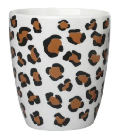 GOBELET PORCELAINE LEOPARD 20CL