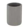 GOBELET STRIE ARRONDI POLYRESINE GRIS