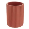 GOBELET STRIE ARRONDI POLYRESINE TERRACOTTA