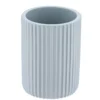 GOBELET STRIE ARRONDI POLYRESINE BLEU CLAIR