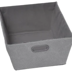 GRANDE PANIERE DRESSING EVASEE EN POLYESTER AVEC UNE POIGNEE