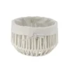 GRANDE PANIERE FACON CORDE BLANC