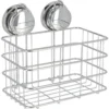 GRAND PANIER METAL SUR VENTOUSES CHROME