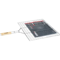 GRILLE BARBECUE DOUBLE 40X50CM CHROME