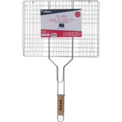 GRILLE BARBECUE RECTANGLE 30X40CM CHROME