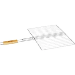 GRILLE BARBECUE RECTANGLE 30X40CM CHROME