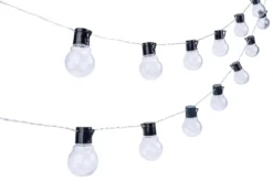GUIRLANDE 20 BOULES SOLAIRES BLANC CHD MULTICO 5.8M D4.5CM