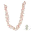 GUIRLANDE FLEURS H.140CM BLANC ET ROSE