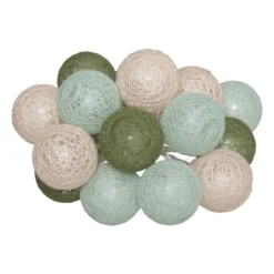 GUIRLANDE LED PILE 16 BOULES ARMY D.3.5CM