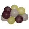 GUIRLANDE LED PILE 10 BOULES SORBET D.6CM
