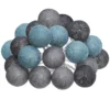 GUIRLANDE LED SECTEUR 20 BOULES TROPI D.6CM