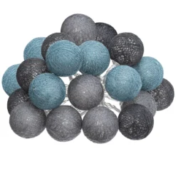 GUIRLANDE LED SECTEUR 20 BOULES TROPI D.6CM