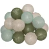 GUIRLANDE LED SECTEUR 20 BOULES ARMY D.6CM