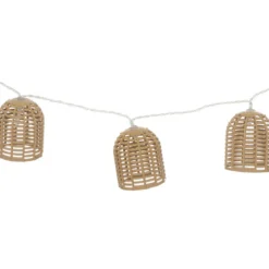 GUIRLANDE LED SOLAIRE AIA 10 BOULES NATUREL D.6CM