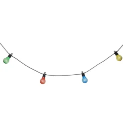 GUIRLANDE LED SOLAIRE 10 AMPOULES L.5M COULEUR