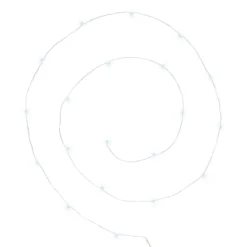 GUIRLANDE 100 MICRO LED ARGENT BLANC CHAUD ANYA L.10M