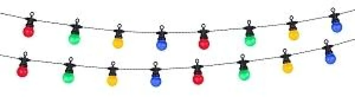 GUIRLANDE SOLAIRE 20 BOULES MULTICOLORE L.6.8M