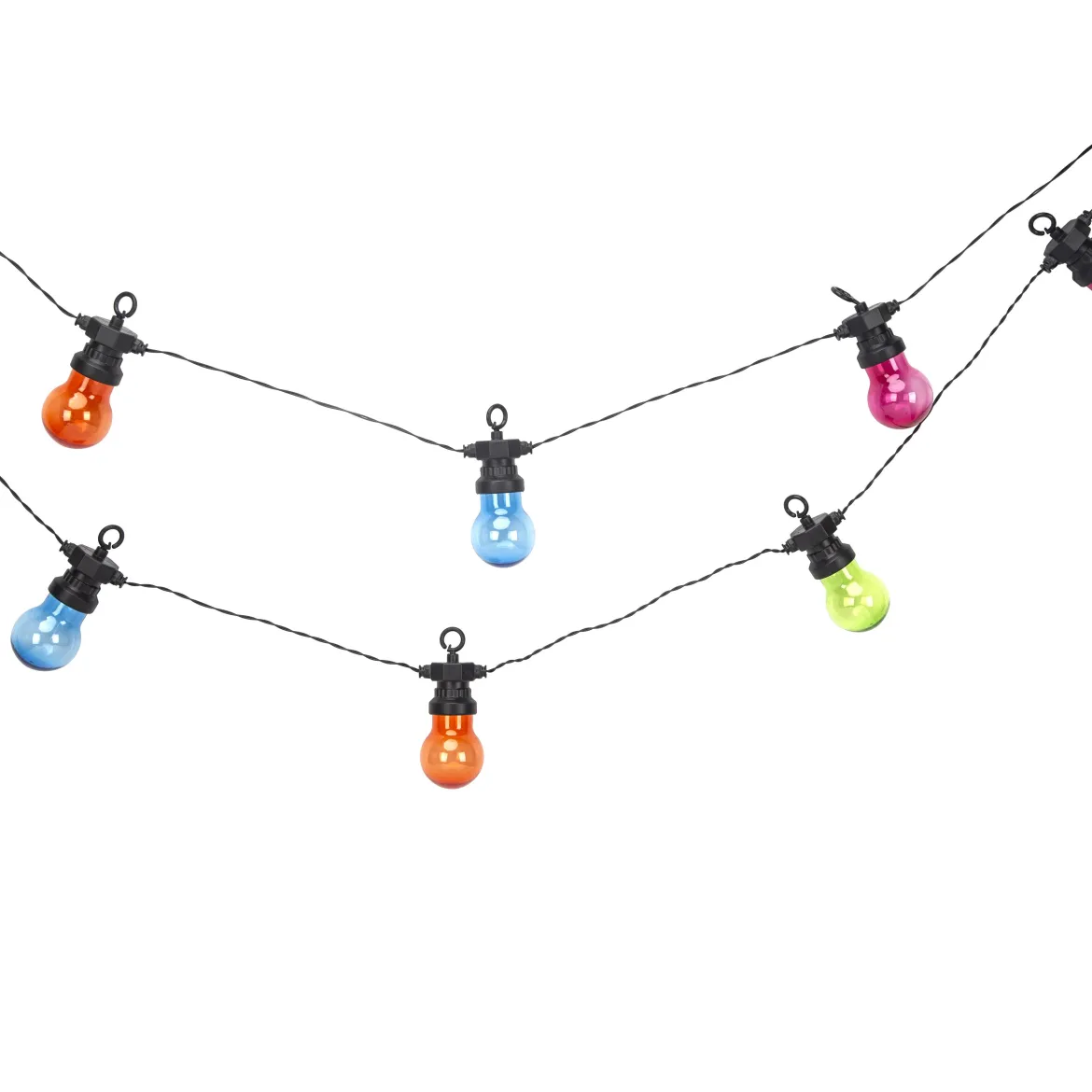GUIRLANDE SOLAIRE 10 BOULES MULTICOLORE L.4.8M