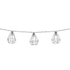 GUIRLANDE SOLAIRE FLAVE 10 BOULES METAL D.7.5CM