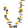 GUIRLANDE TOURNESOL 7 FLEURS H155CM JAUNE