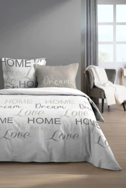 HOMELOVE HOUSSE DE COUETTE 240X220CM 2 TAIES 63X63CM