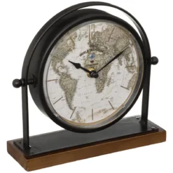 HORLOGE A POSER METAL FLAVIA H.20CM