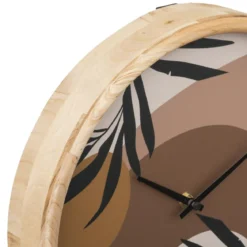 HORLOGE BOIS NILA D.30CM