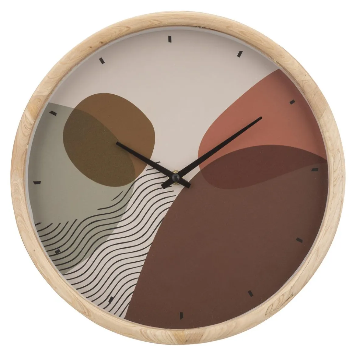 HORLOGE BOIS NILA D.30CM