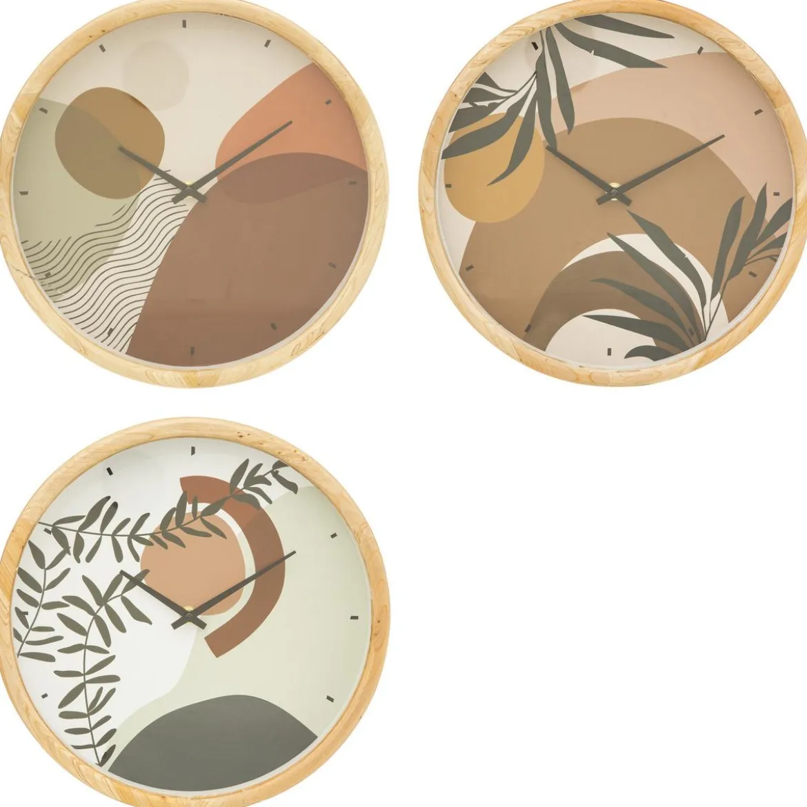 HORLOGE BOIS NILA D.30CM