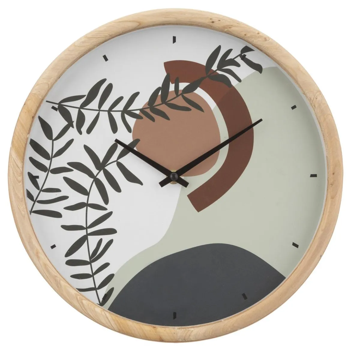 HORLOGE BOIS NILA D.30CM