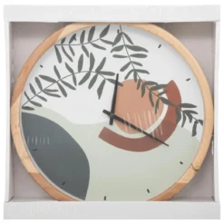 HORLOGE BOIS NILA D.30CM