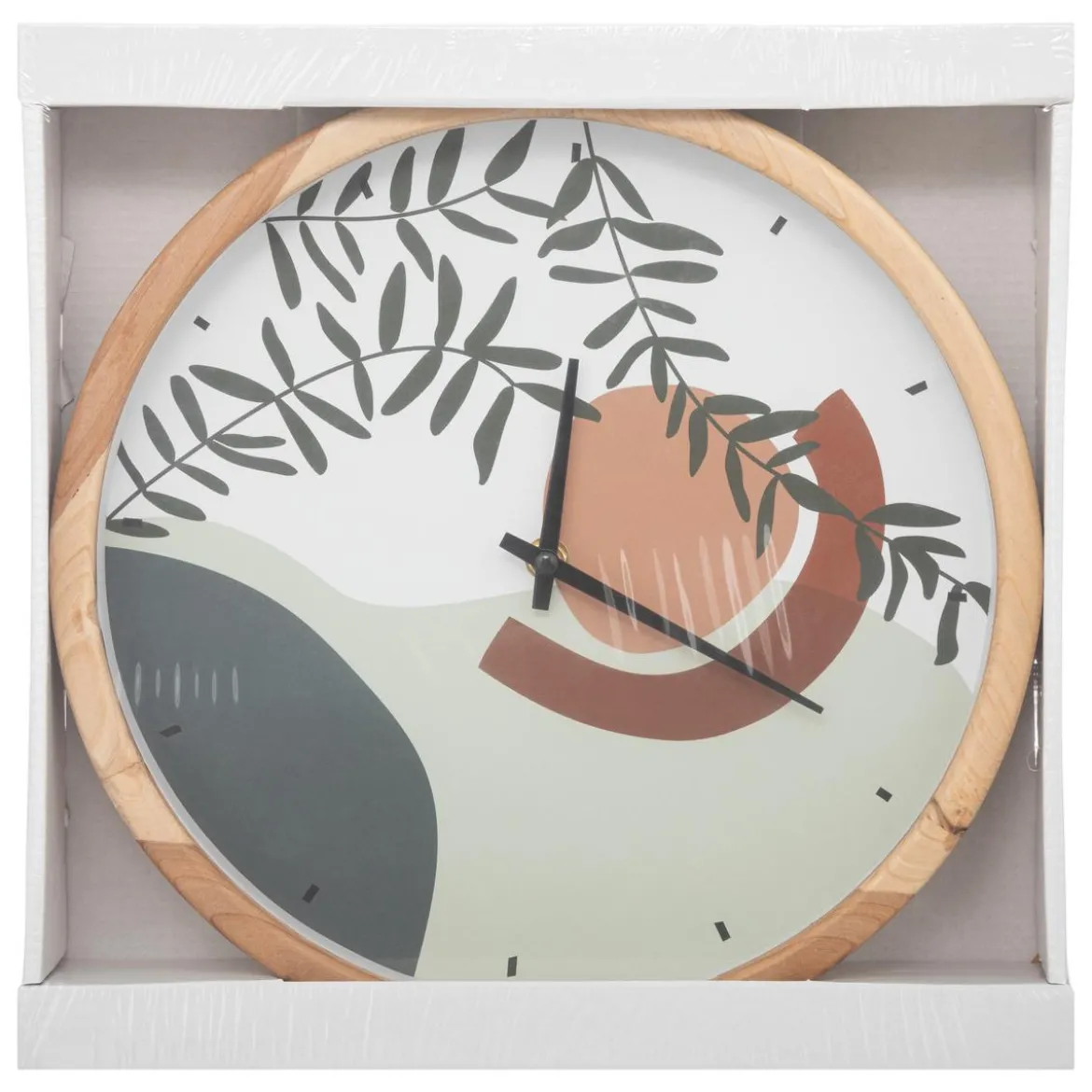 HORLOGE BOIS NILA D.30CM