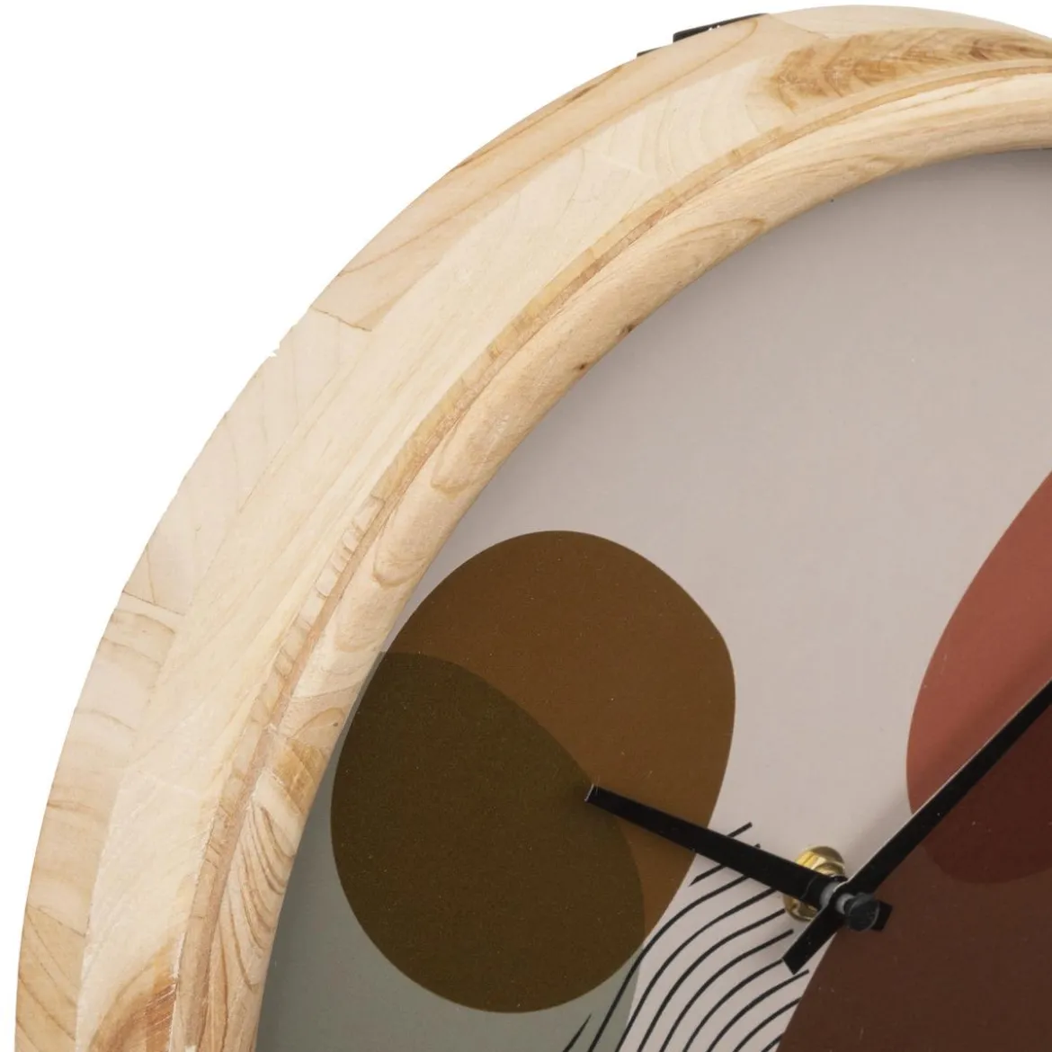 HORLOGE BOIS NILA D.30CM
