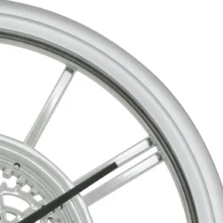 HORLOGE MECANIQUE CHROME RICKY D.40CM