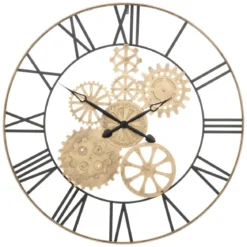 HORLOGE MECANIQUE METAL ISAE D.90CM