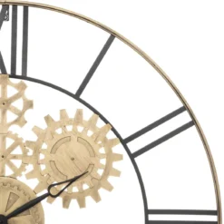 HORLOGE MECANIQUE METAL ISAE D.90CM