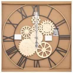 HORLOGE MECANIQUE METAL ISAE D.90CM