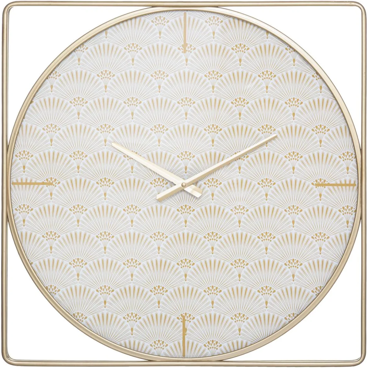 HORLOGE METAL CARRE CHRISTIE D.58CM