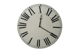 HORLOGE METAL CHIFFRE ROMAIN D.34CM