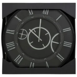 HORLOGE METAL KERIAN NOIR D.57CM