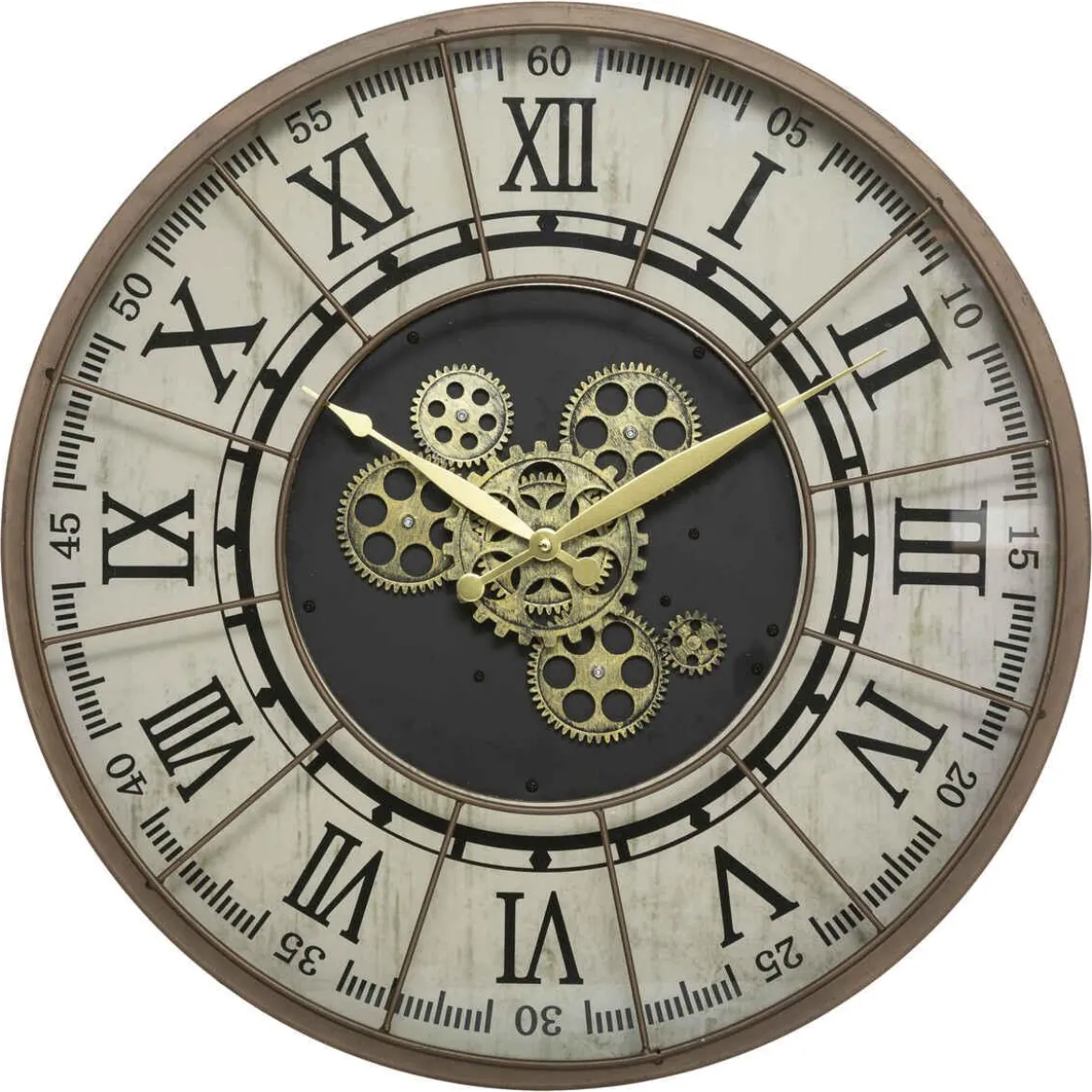 HORLOGE METAL MECANIQUE STELLA D.57CM