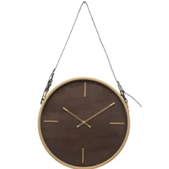 HORLOGE METAL SANGLE CYRA D.39CM