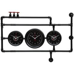 HORLOGE METAL TUYAU DAYA D.110X75CM