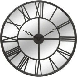 HORLOGE MIROIR METAL DARIO D.70CM