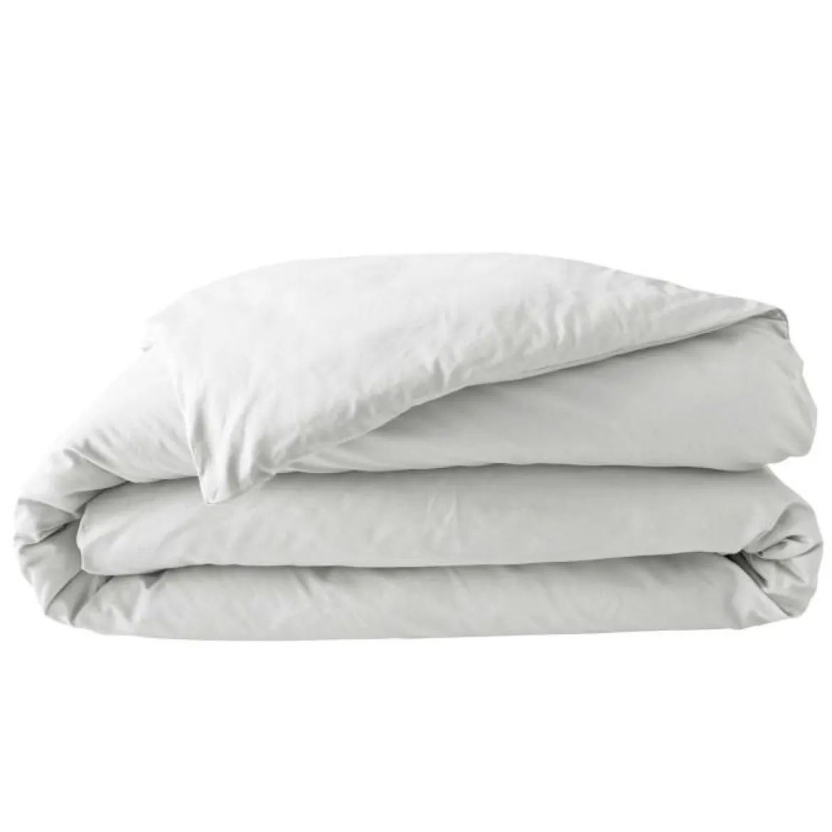 HOUSSE COUETTE 240X220CM PERCALE UNI 78 FILS BLANC
