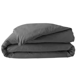 HOUSSE COUETTE 240X220CM PERCALE UNI 78 FILS ACIER