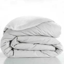 HOUSSE COUETTE 240X220CM UNI 57 FILS LINA BLANC