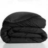 HOUSSE COUETTE 260X240CM UNI 57 FILS LINA NOIR
